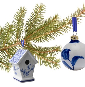 Delft Blue Pendant Birdhouse