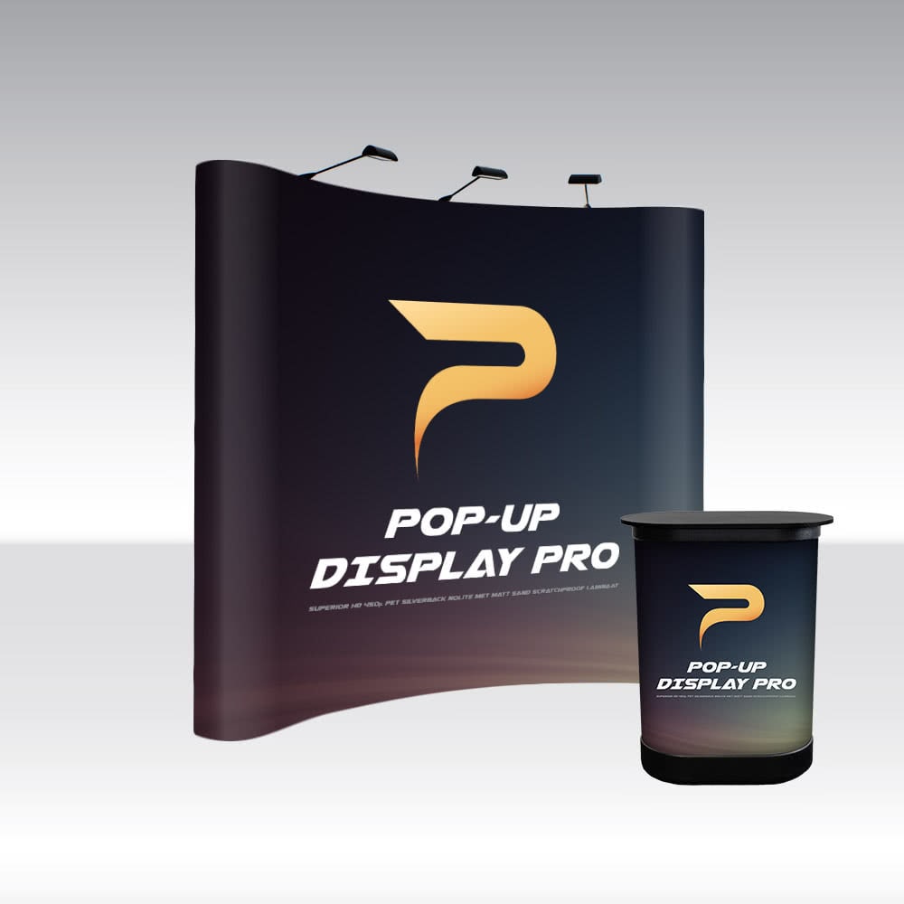 Pop up disply Pro 3x3 Curved Pop up disply Pro 3x3 Curved
