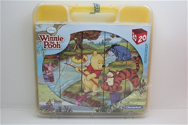 Disney Winnie de Poeh, kubuspuzzel in doosje 20 stukjes