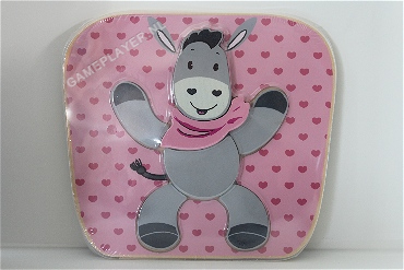 Happy People Vormenpuzzel Ezel junior hout rose 7 stukjes