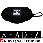 Shadez brillenkoker met rits & clip - Zwart