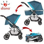 6-in-1 Combi Kinderwagen Diono Quantum Aqua