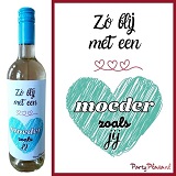 Wijnetiket - Zo blij met een Moeder zoals jij