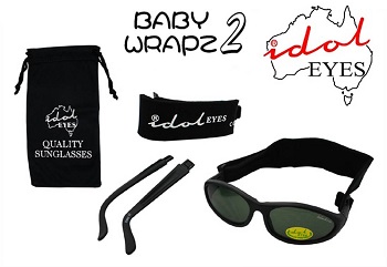 UV zonnebril onbreekbaar Idol Eyes BabyWrapz2 zwart