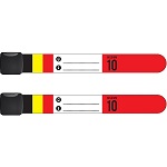 Set van 2 Infoband polsbandjes België - Rood