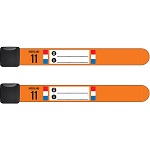 Set van 2 Infoband polsbandjes Nederland - Oranje