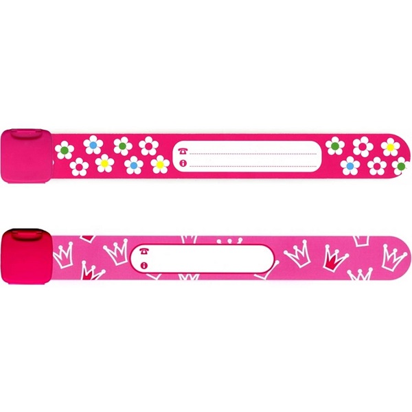 Set van 2 Infoband polsbandjes Bloemen & Prinsessen