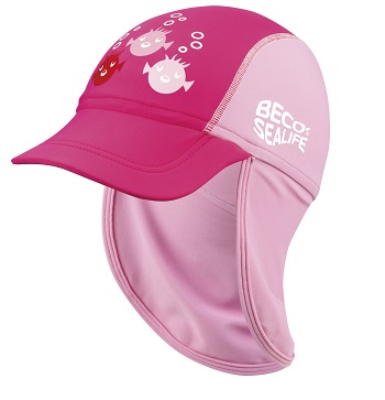 Kinder UV zonnepet Beco Sealife roze