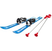 Kinderski's met skistokken Plastkon skiset 70 cm blauw