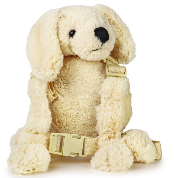 Kindertuigje met looplijn Harness Buddy - Puppy wit