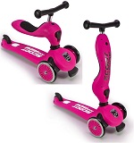 2-in-1 Loopfiets en Step Highway Kick roze
