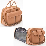 Reiswieg & Luiertas 2-in-1 Bizzi Growin - Vegan Leather Bruin