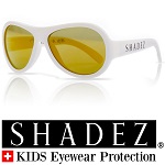Shadez UV zonnebril Wit met Gouden spiegelglazen