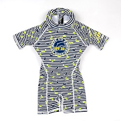 Drijfpakje - Zwempak met drijvers Swimsafe Dolphin Stripe blauw