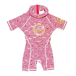 Drijfpakje - Zwempak met drijvers Swimsafe Dolphin Stripe roze