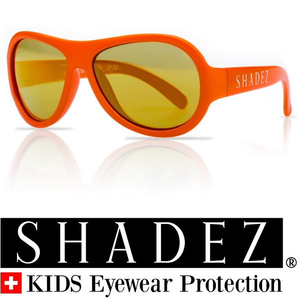 Shadez UV zonnebril Oranje met Gouden spiegelglazen