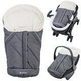 Voetenzak Maxi Cosi & Kinderwagen Altabebe Alpin grijs/wit 0-12 mnd