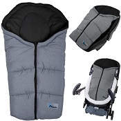 Voetenzak Maxi Cosi & Kinderwagen Altabebe Alpin grijs/zwart 0-12 mnd
