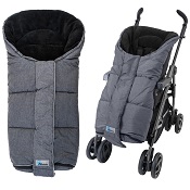 Voetenzak buggy universeel Altabebe Alpin grijs/zwart 6-36 mnd