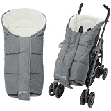 Voetenzak buggy universeel Altabebe Alpin grijs/wit 6-36 mnd