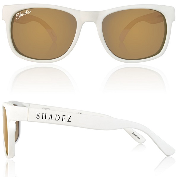 Shadez Polarized zonnebril 16+ jr Wit met Gouden spiegelglazen