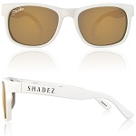 Shadez Polarized zonnebril 16+ jr Wit met Gouden spiegelglazen