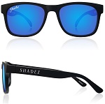 Shadez Polarized zonnebril 16+ jr Zwart met Blauwe spiegelglazen