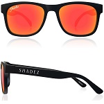 Shadez Polarized zonnebril 16+ jr Zwart met Rode spiegelglazen