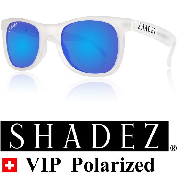 Polarized zonnebril kind - Shadez Transparant / Blauwe spiegelglazen