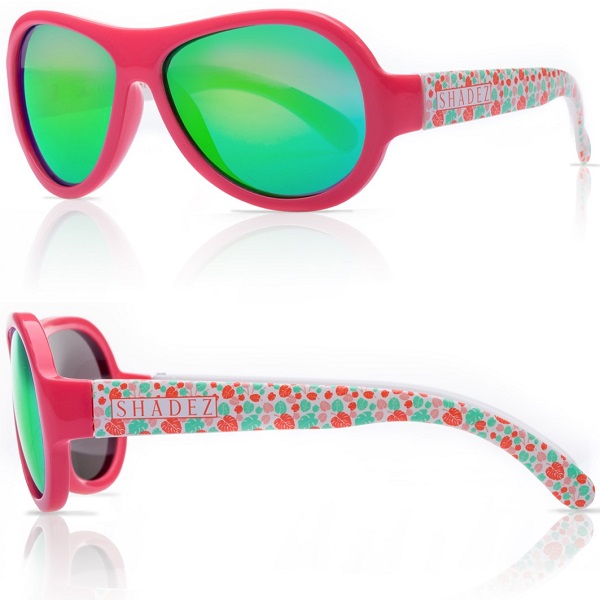Zonnebril kind - Shadez Leaf Print Pink - Maat 3-7 jr