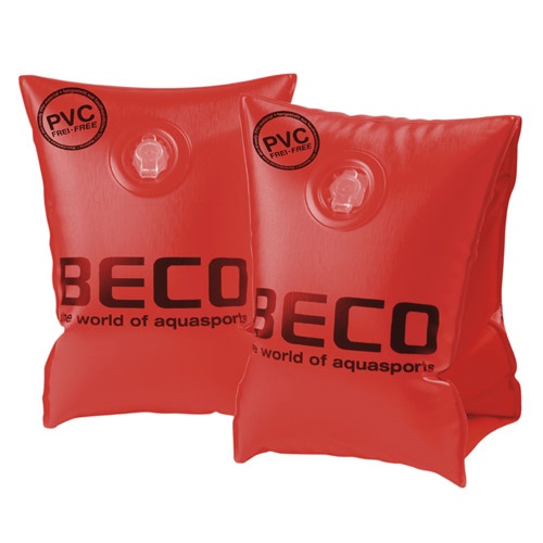 Zwembandjes opblaasbaar PVC-vrij Beco SOFT rood