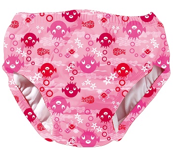 Wasbare zwemluier Beco Sealife roze print