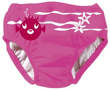 Wasbare zwemluier Beco Sealife roze effen