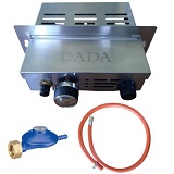 Gasbrander set pizzaoven DADA gasbrander + slang + drukregelaar