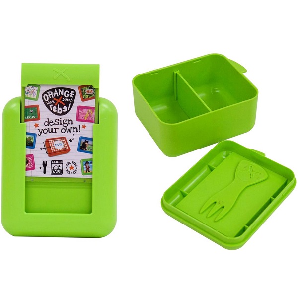 Snackbox voor kinderen Orange Rebel - Lime groen