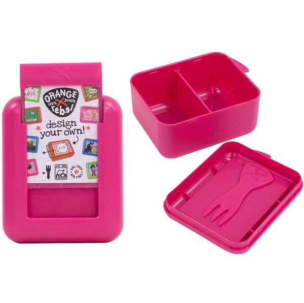 Snackbox kind / Fruitbakje Orange Rebel - Roze