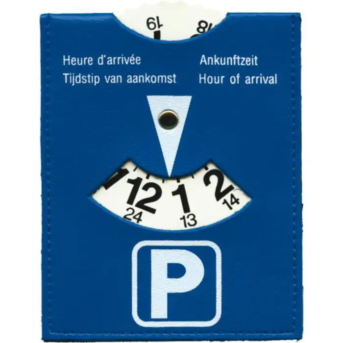 parkeerschijf blauw