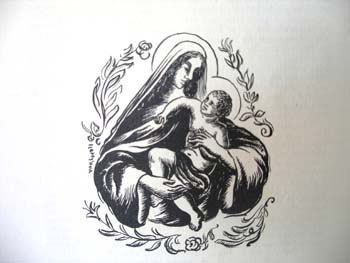 Maria met kind (prent in De Nieuwe Gemeenschap)