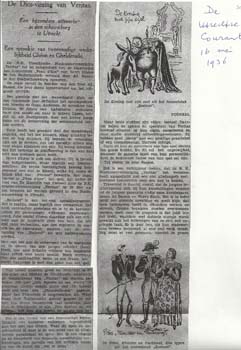 Artikel in De Utrechtse Courant (16.05.'36): toneeluitvoering