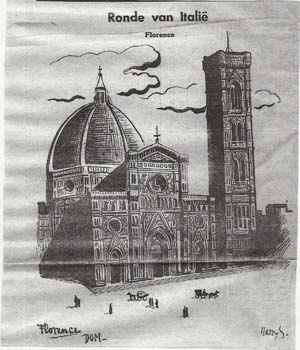 Prent in De Zuid-Limburger (09.07.'36): Florence: Dom