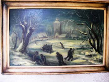 Winterlandschap Vleuten, Hamtoren