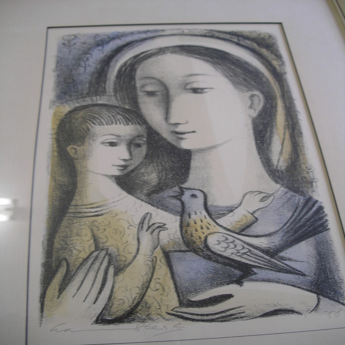 Maria met kind en duif