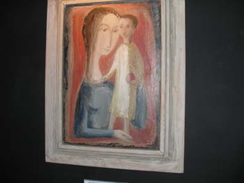 Maria met kind en appel