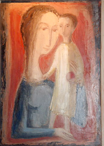 Madonna met kind met appel