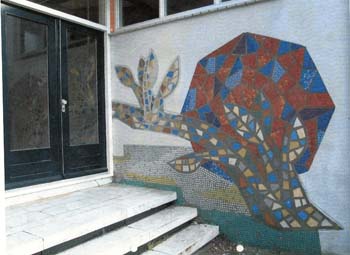 Mozaiek zwembad Adm. Van Gentstraat Utrecht