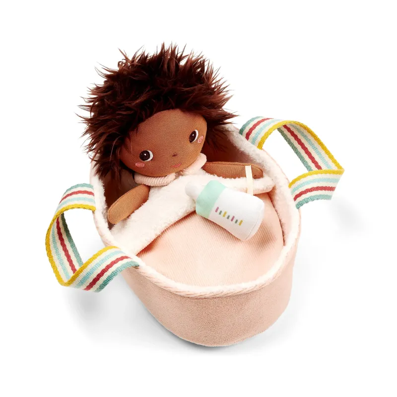 Lilliputiens Stoffen Babypop Misha in Reiswieg