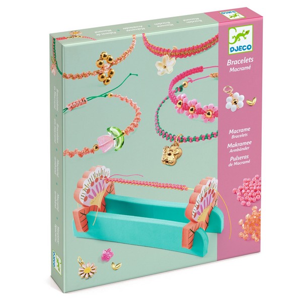 Djeco Macram&eacute; Armbandjes Roze