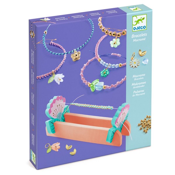 Djeco Macram&eacute; Armbandjes Blauw