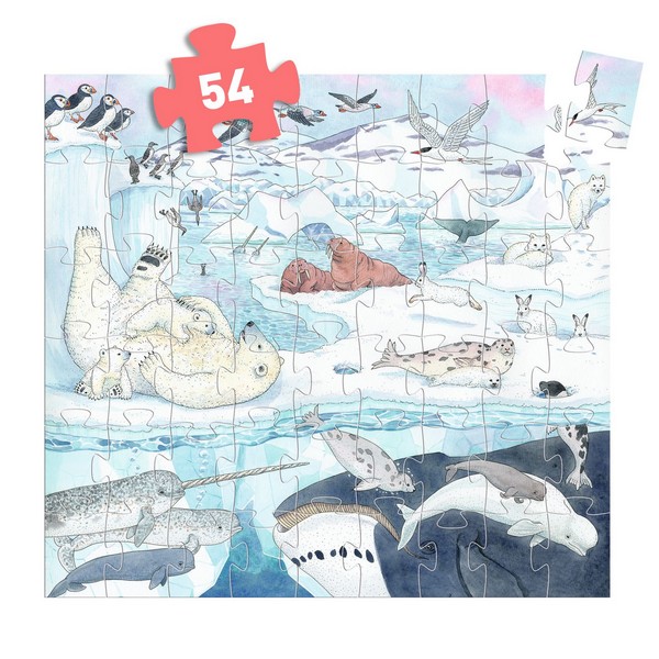 Djeco Silhouet Puzzel Pooldieren