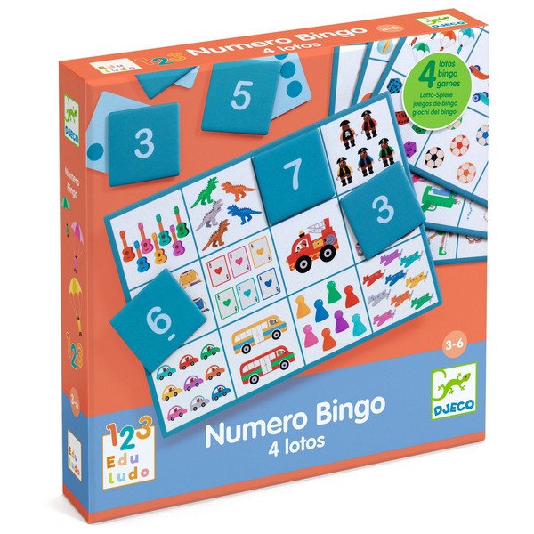 Djeco 1,2,3 Nummer Bingo